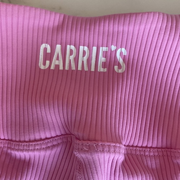 Year of Ours x Carrie’s Pilates pink workout compression shorts size XS - Picture 4 of 4